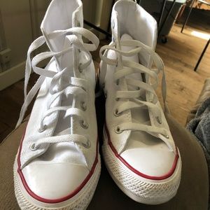 White converse high tops